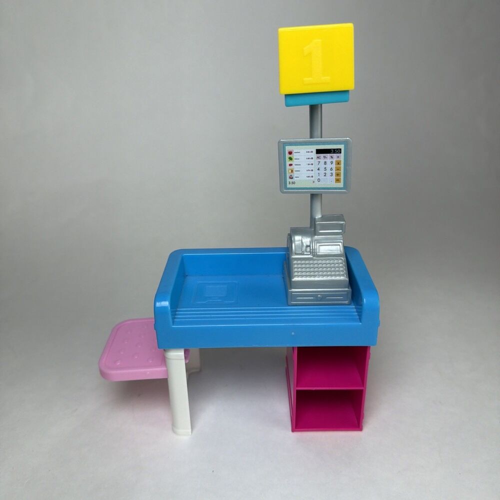 Barbie Chelsea Can Be Supermarket Playset  Food Cash Register Stand